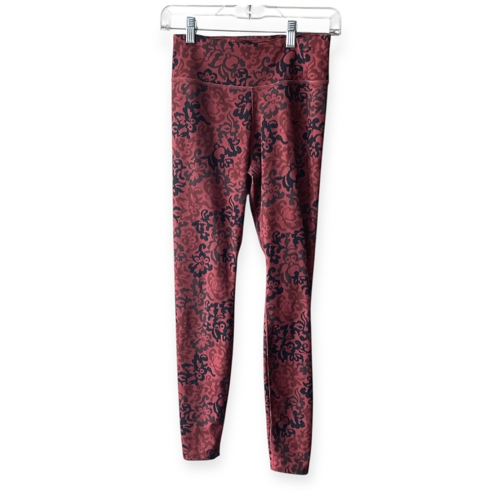 Nike Red and Black Patterned Leggings